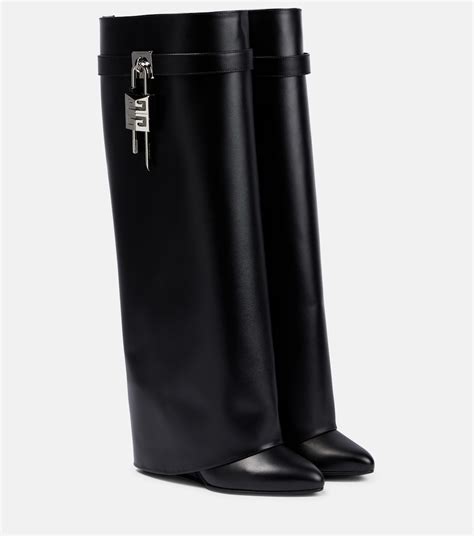 all black givenchy boots|black Givenchy shark boots.